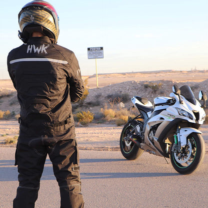 Spyder Motorcycle Jacket for Men with Weather Resistant Cordura Textile Fabric for Enduro Motocross Jacket